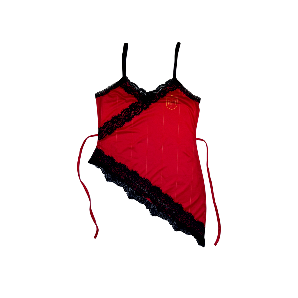 Spain Lace Slip Jersey Top